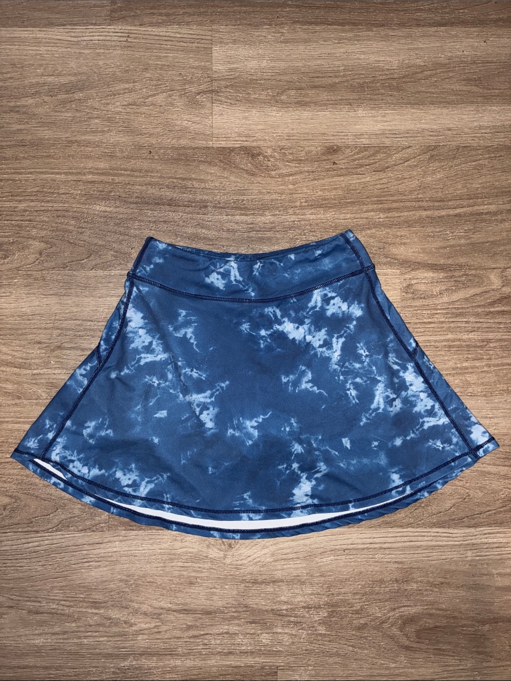 Eddie Bauer Girls Blue Tie Dye Athletic Skort Size 14 Built-In Shorts